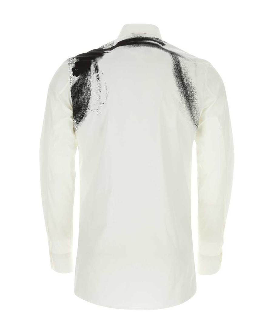 Alexander Mcqueen Cut-out Harness Long-sleeved Shirt In White