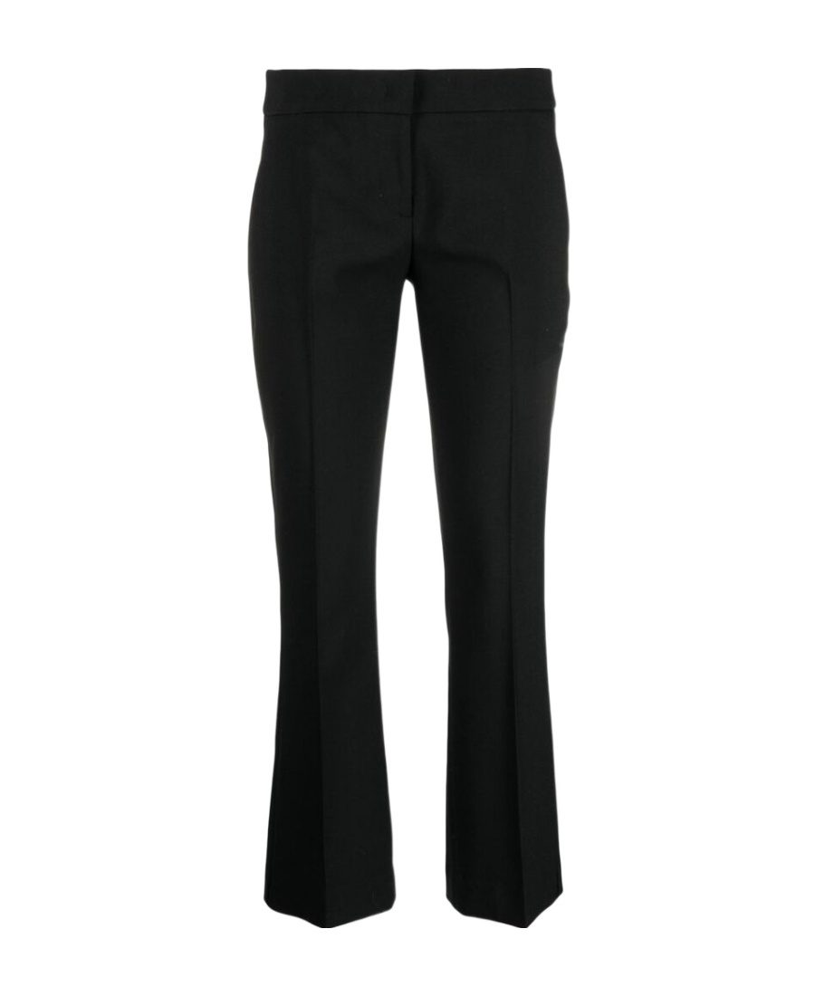 Blumarine Low-rise Cropped Trousers In Black