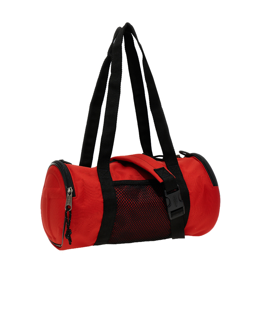 Eastpak X Telfar Medium Duffle Logo Patch Shoulder Bag In Black