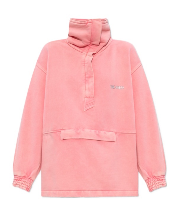 Attico Drawstring Cotton Jacket In Pink