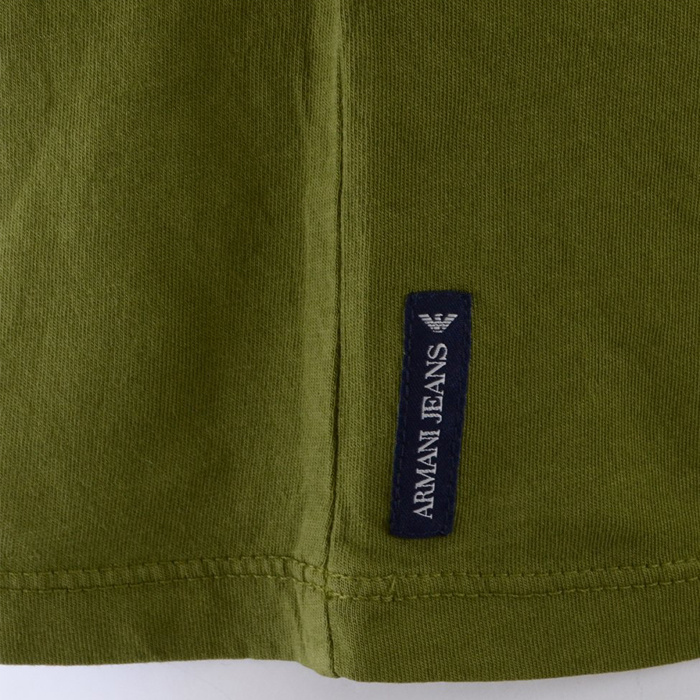 Armani Jeans Logo Short-sleeved T-shirt In Green