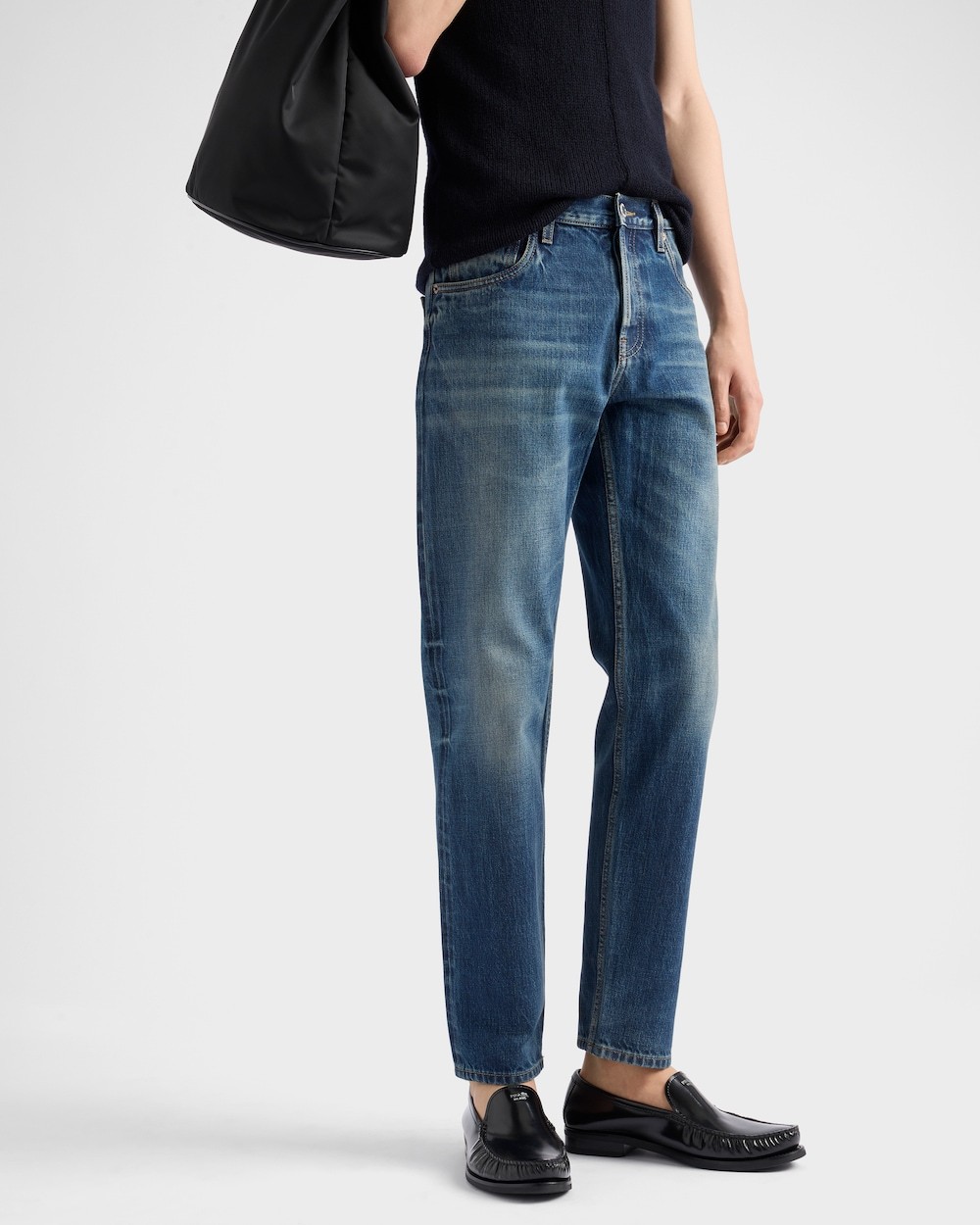 Prada Selvedge-jeans Mit Geradem Bein