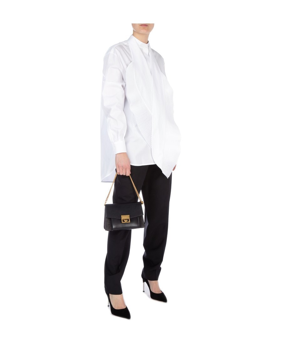 Givenchy Scarf-neck Poplin Blouse In White