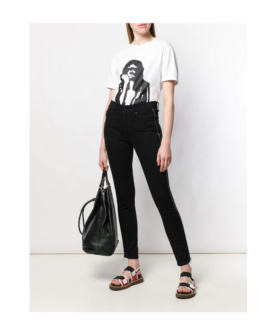 Mcq By Alexander Mcqueen Zippered Detail Skinny Jeans In Black