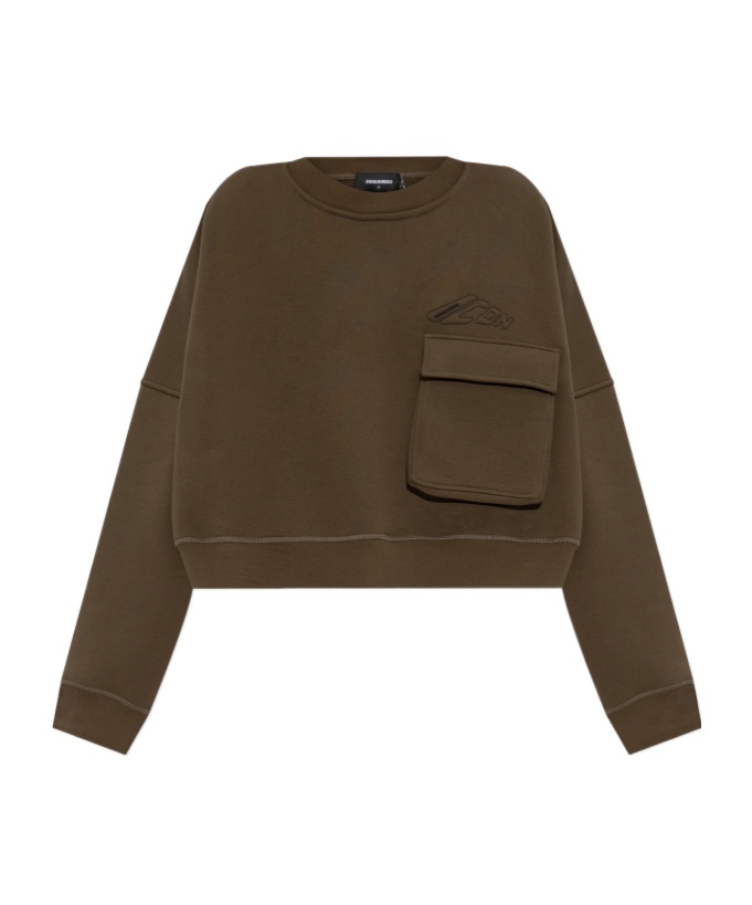 Dsquared2 Pocket-detail Cropped Sweatshirt