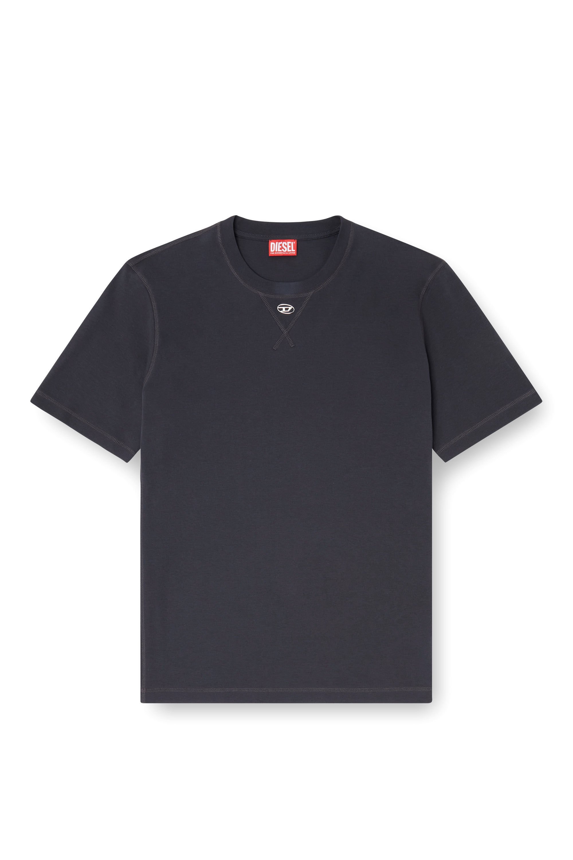 DIESEL DIESEL LOGO PLAQUE CREWNECK T-SHIRT