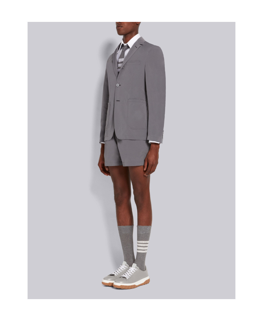 Thom Browne Court Lace-up Sneakers In Gray