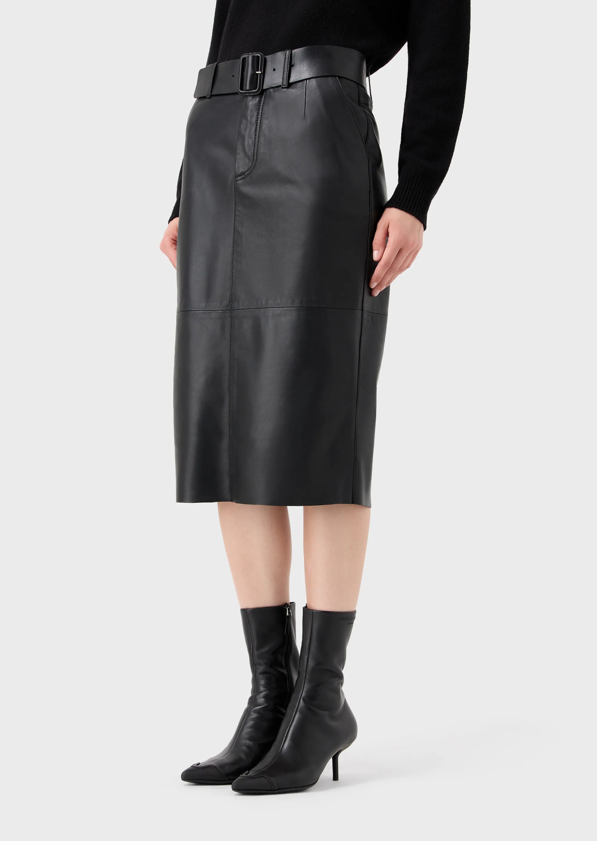EMPORIO ARMANI BELT PENCIL SKIRT