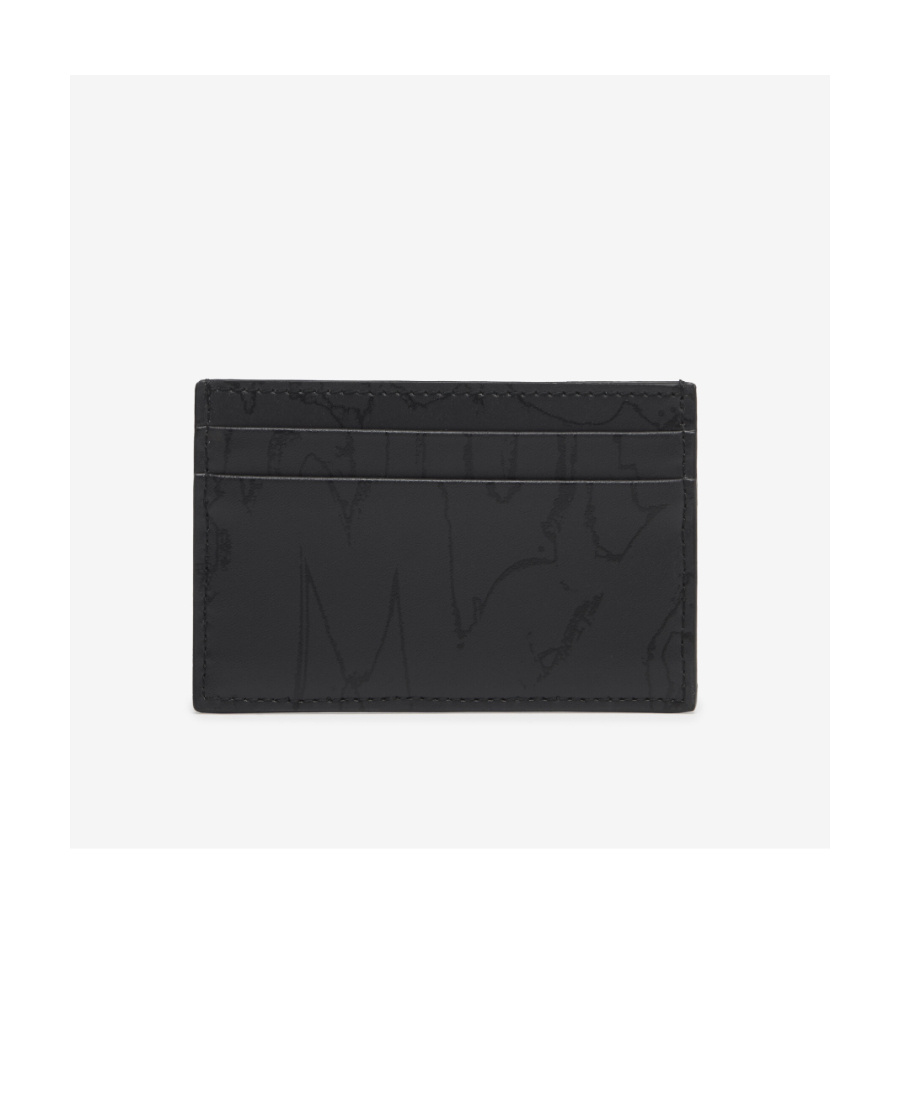 Alexander Mcqueen Graffiti Card Holder Accessories In Black
