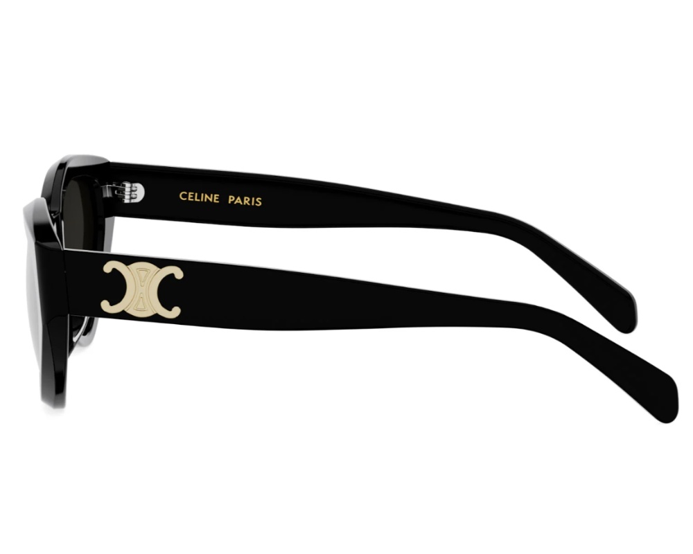 Celine Triomphe 17 56mm Cat Eye Sunglasses In Black
