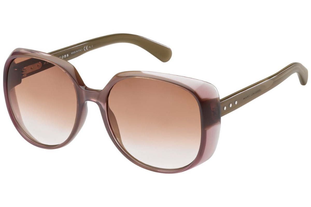 Marc Jacobs Logo Sunglasses In Nude