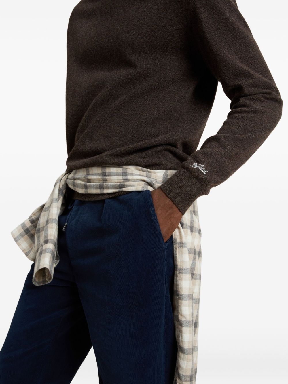 Woolrich Wool Turtleneck Sweater In Brown