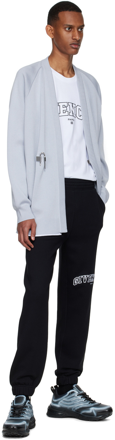 Givenchy Logo-embroidered Tapered Sweatpants In Black