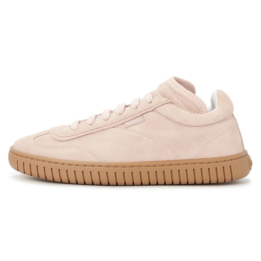 Shop Bally Round-headed Low-top Casual Shoes In Nude