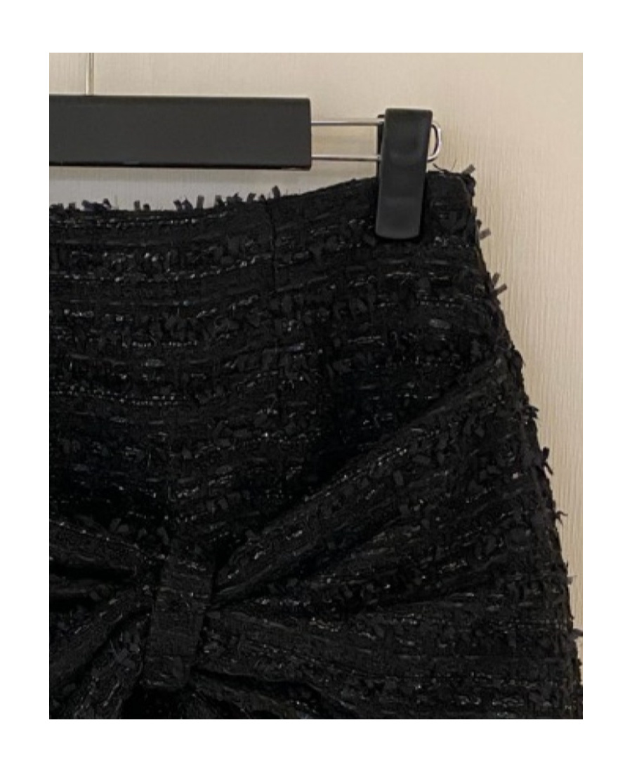 Edward Achour Paris Bow Skirt In Black