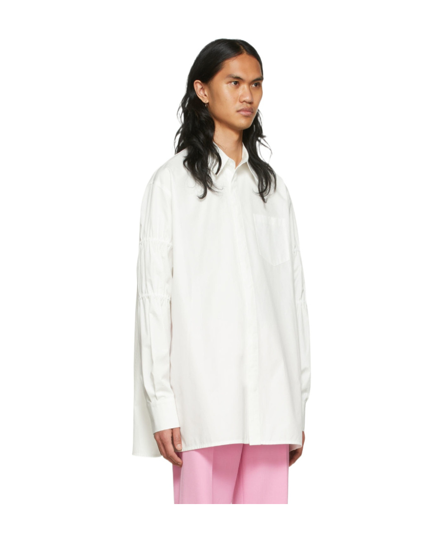 We11 Done White Cotton Shirt In White