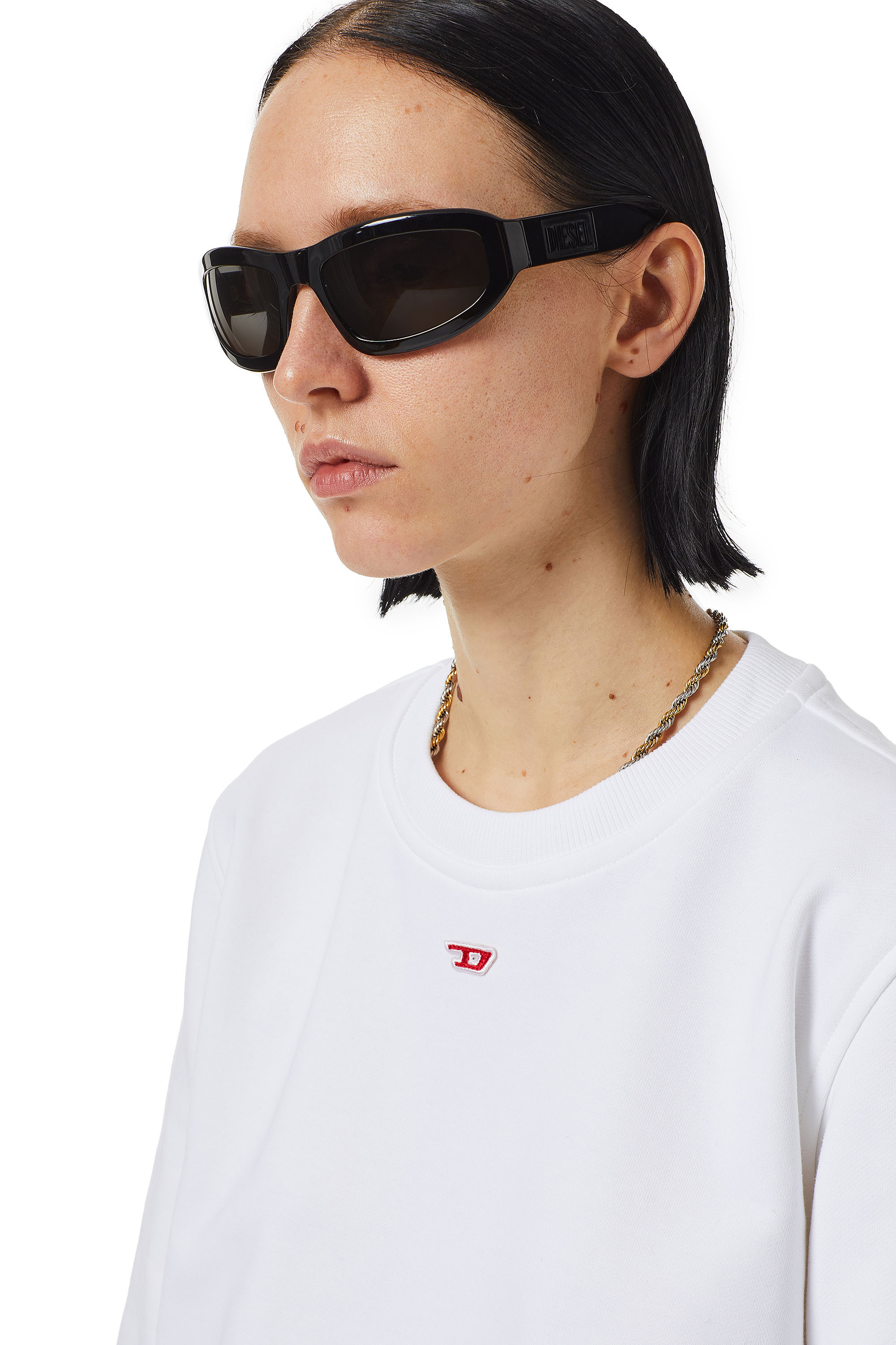 Diesel Long-sleeved Sweater In White