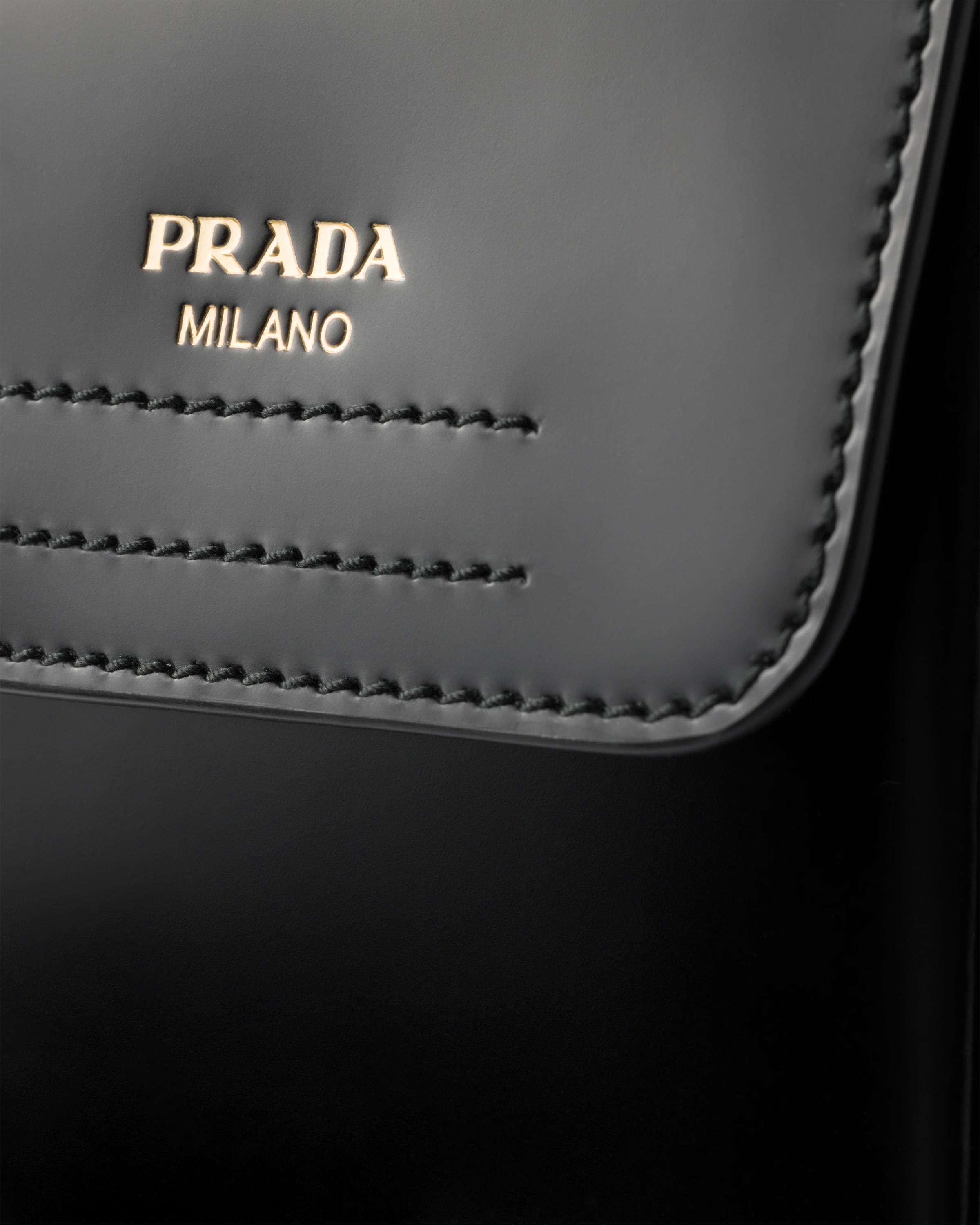 PRADA BRUSHED LEATHER BOOTS WITH POUCH