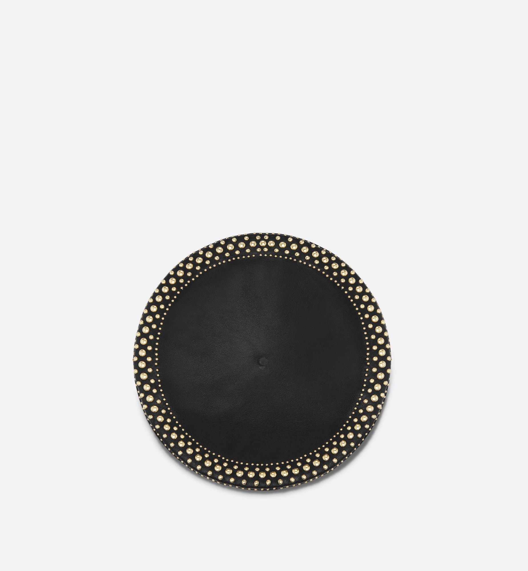 Dior Arty Rivet Art Beret In Black