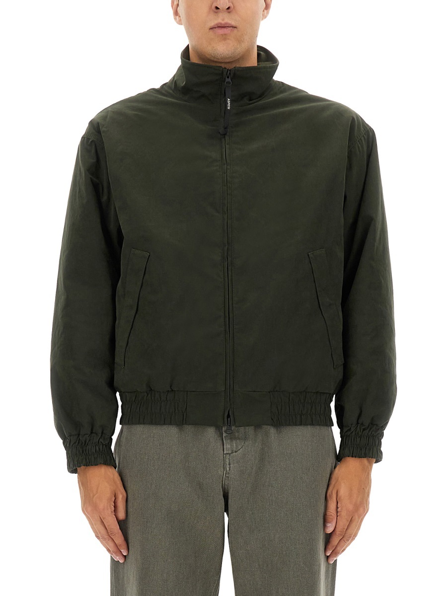 Aspesi Long-sleeved Casual Jacket In Green
