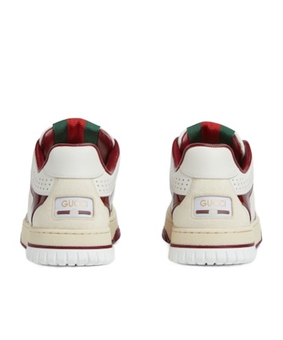 Gucci Re-web Leather Sneaker In White