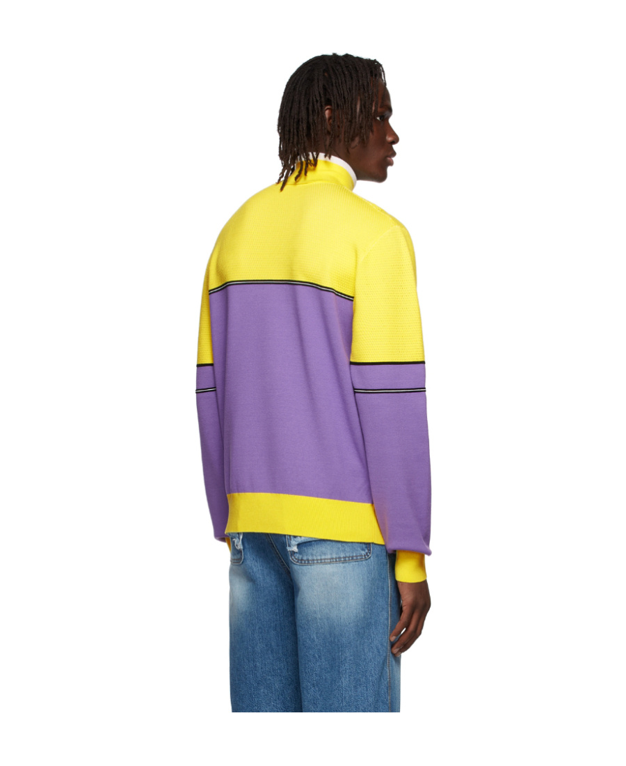 We11 Done Logo Turtleneck In Purple