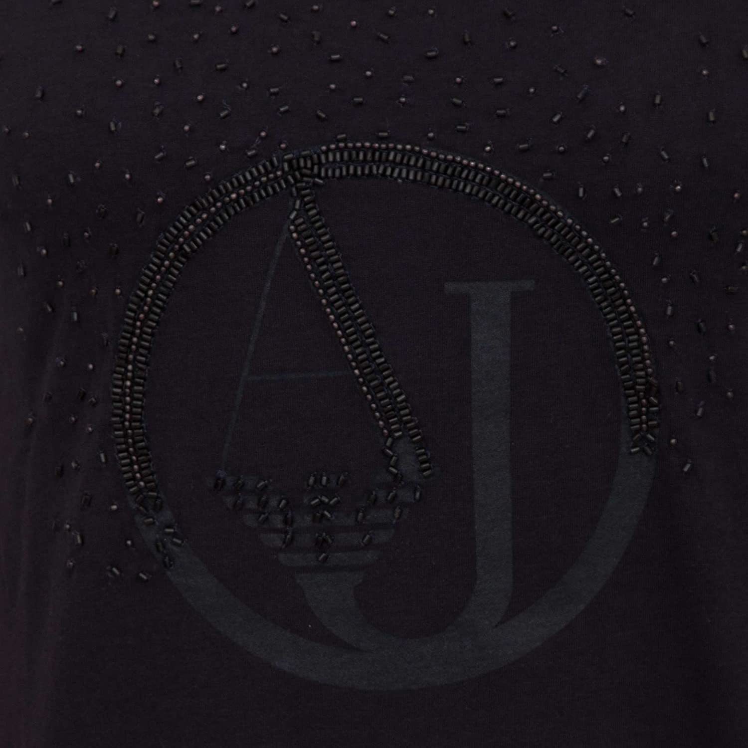 Shop Armani Jeans Printed T-shirt In Black