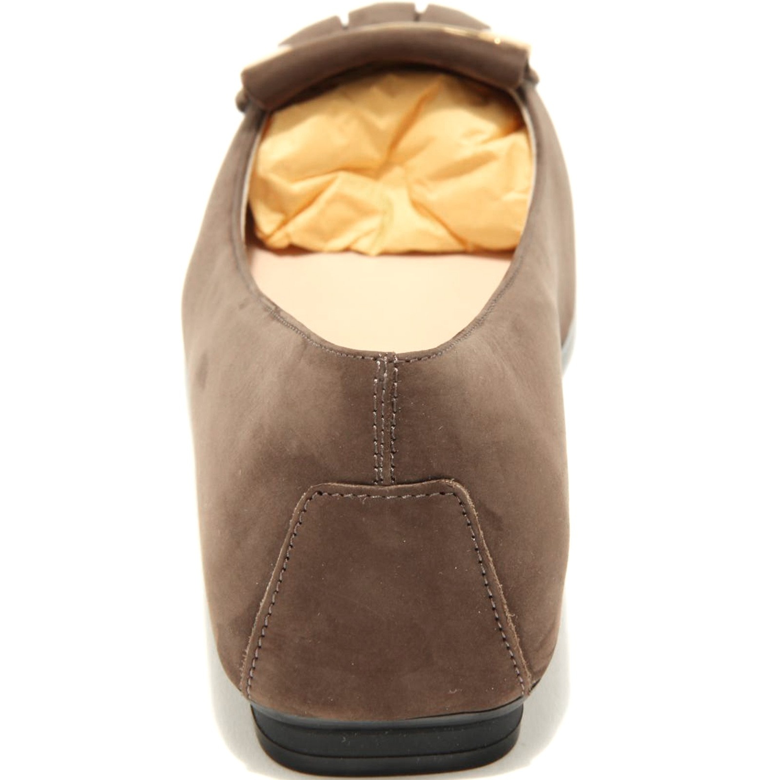 Shop Tod's Logo Details Ballet Shoes In Brown