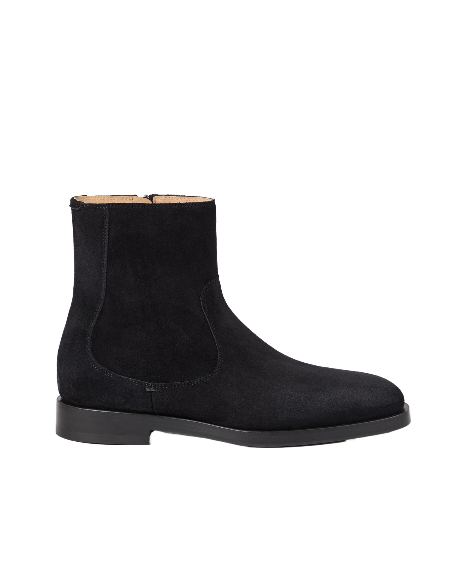Brunello Cucinelli Suede Chelsea Boots In Black