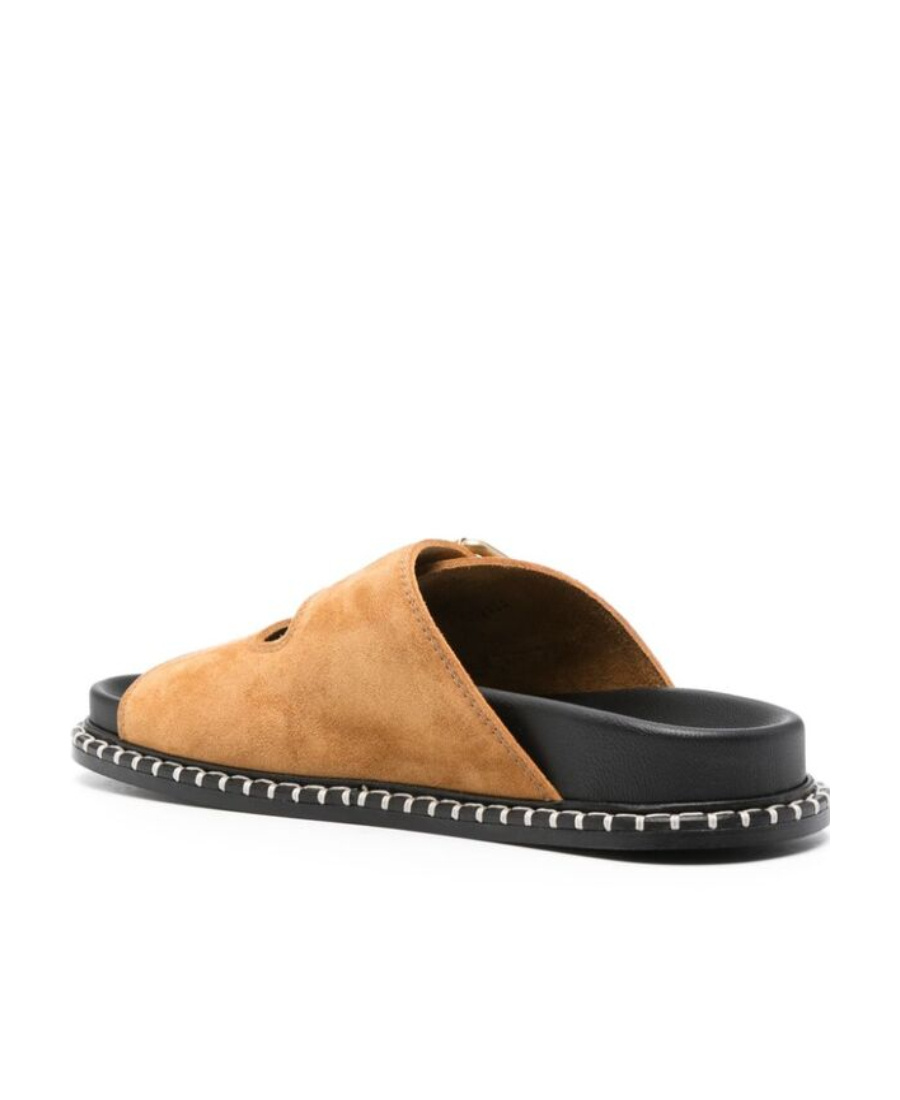 Chloé Rebecca Suede Sandals In Brown