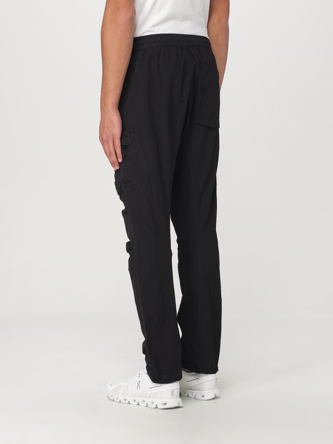 C.p. Company Lens-detail Cargo Pants In Black