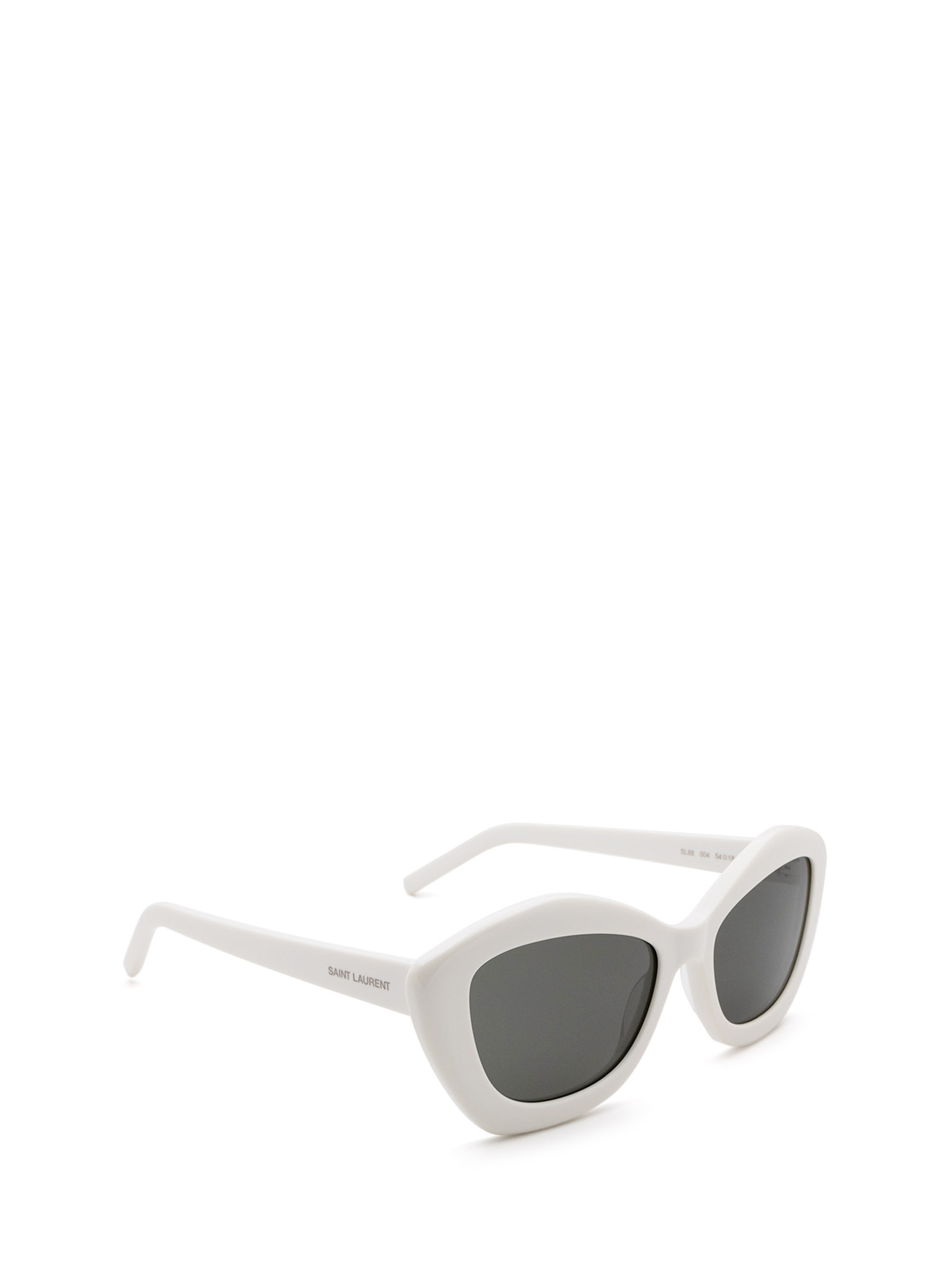 Saint Laurent Sl68 Cat-eye Frame Sunglasses In White
