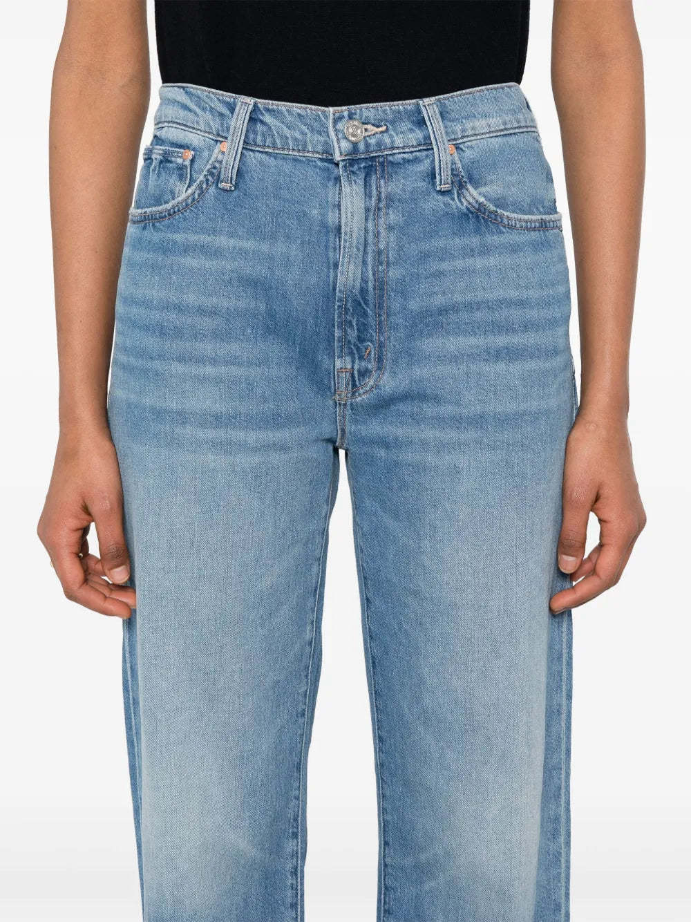 Mother Belt-loop Jeans In Blue