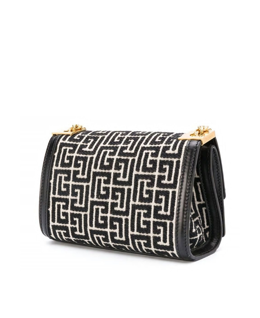 Balmain Small 1945 Shoulder Bag In Black