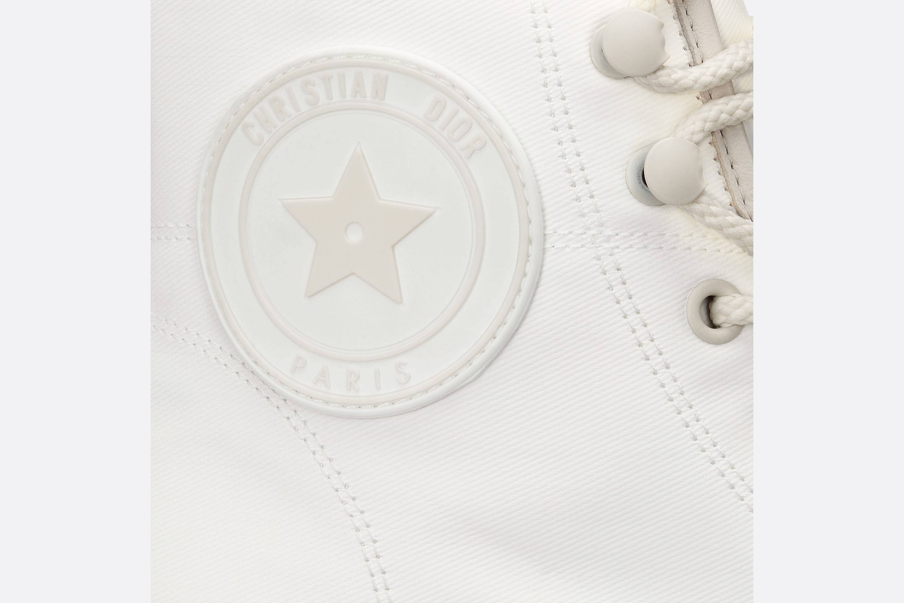 Dior Lace Up Short Boots In White