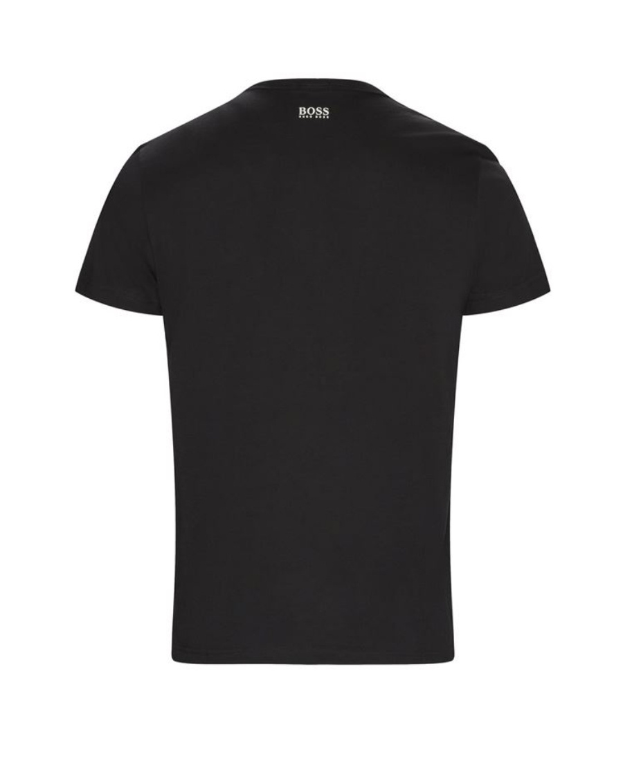 Hugo Boss T-shirt With Round Neck And Short Sleeves In Black