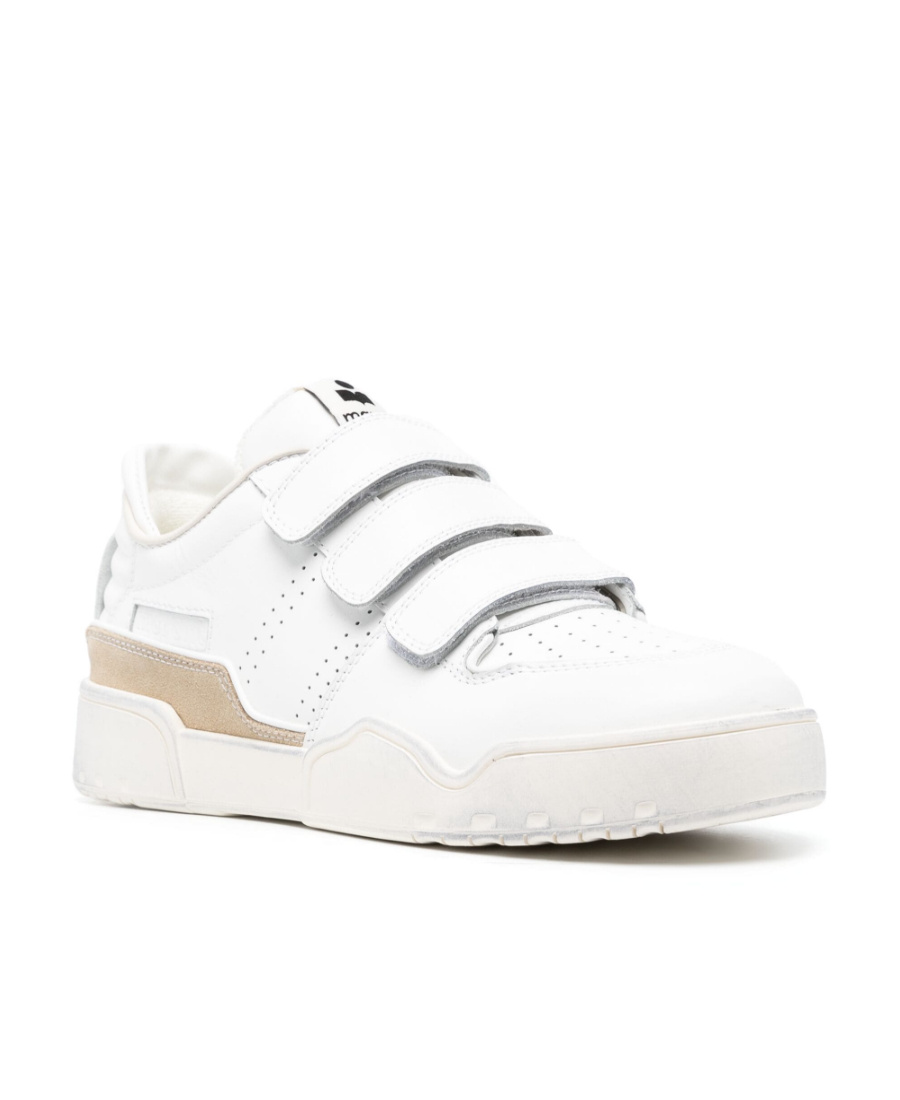 Isabel Marant Round Head Low Upper Board Shoes In White