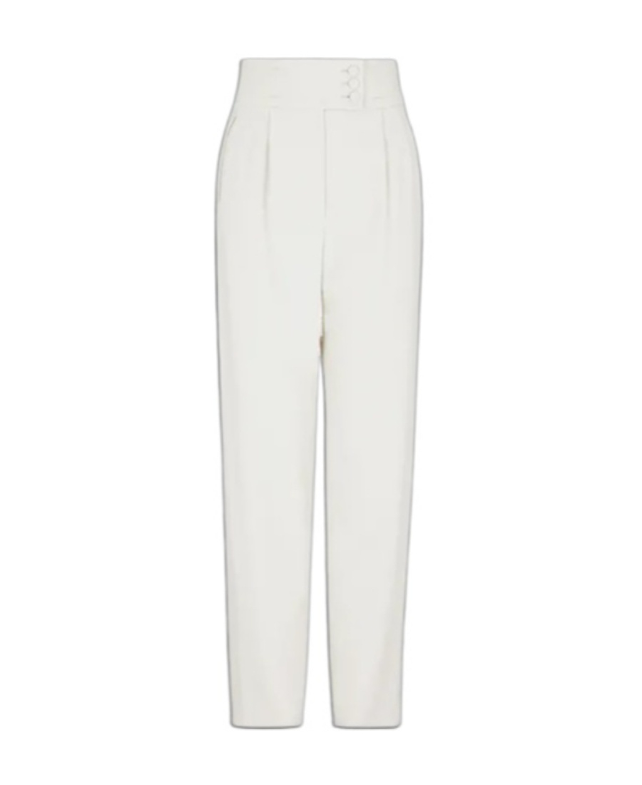Giorgio Armani High-waisted Casual Pants In White