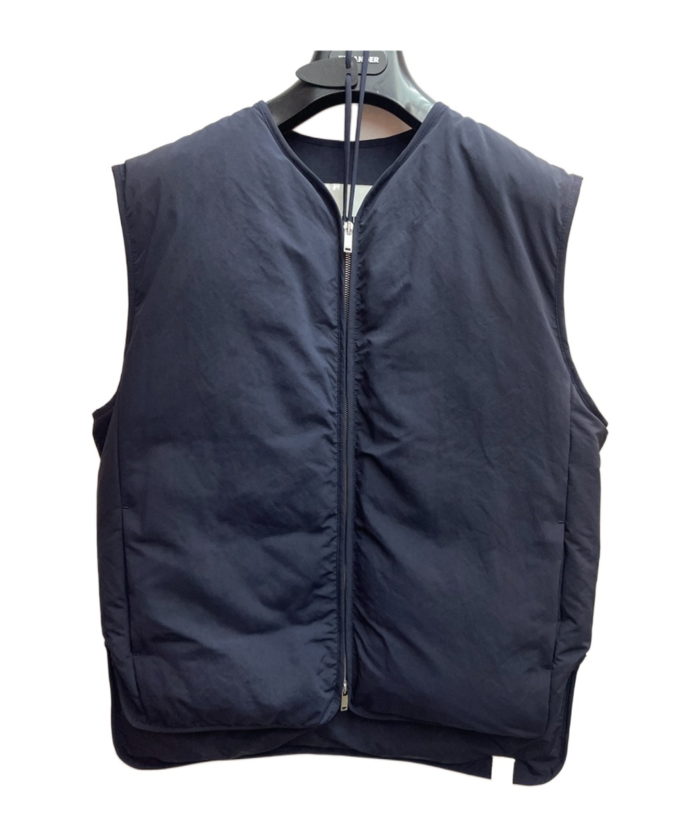 Jil Sander Zippered Vest In Black