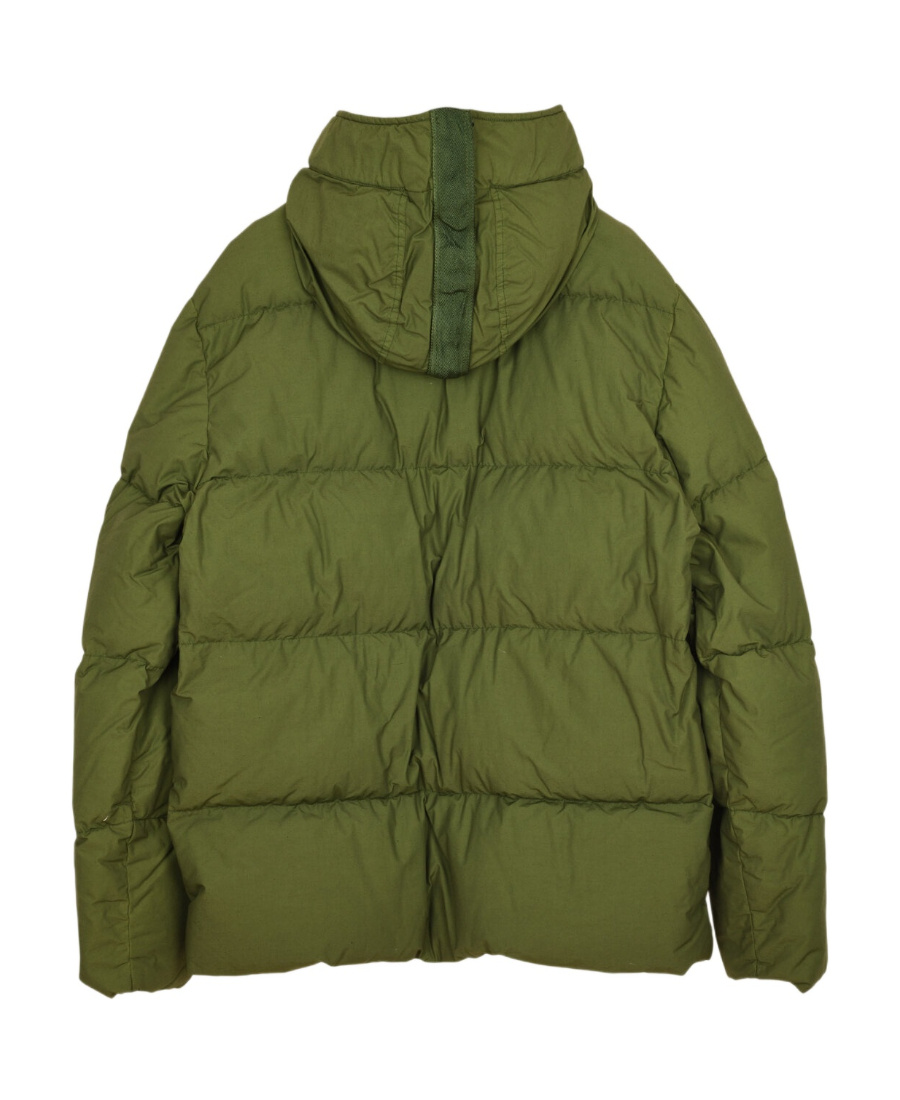 Stone Island Compass-patch Puffer Jacket In Green