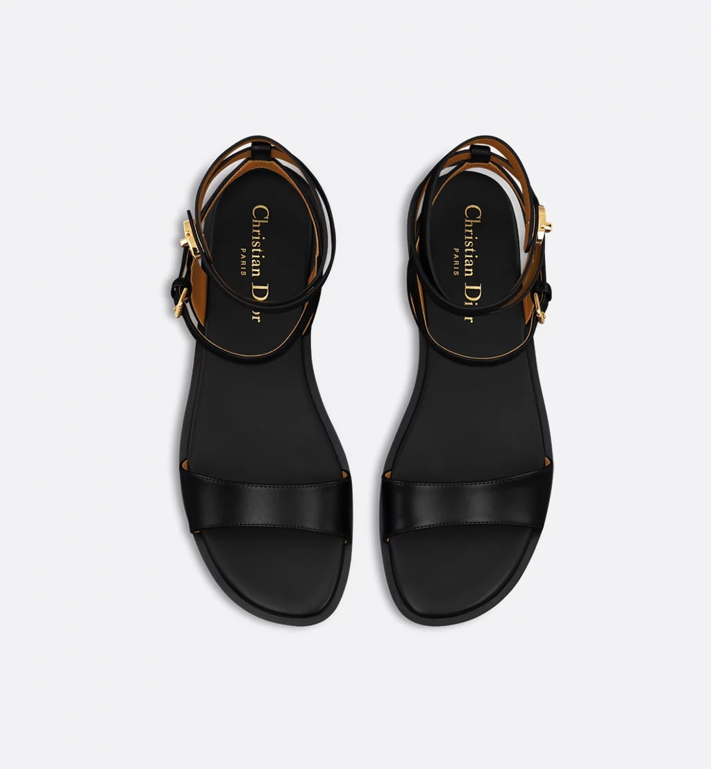 Dior 30 Montaigne Sandal In Black