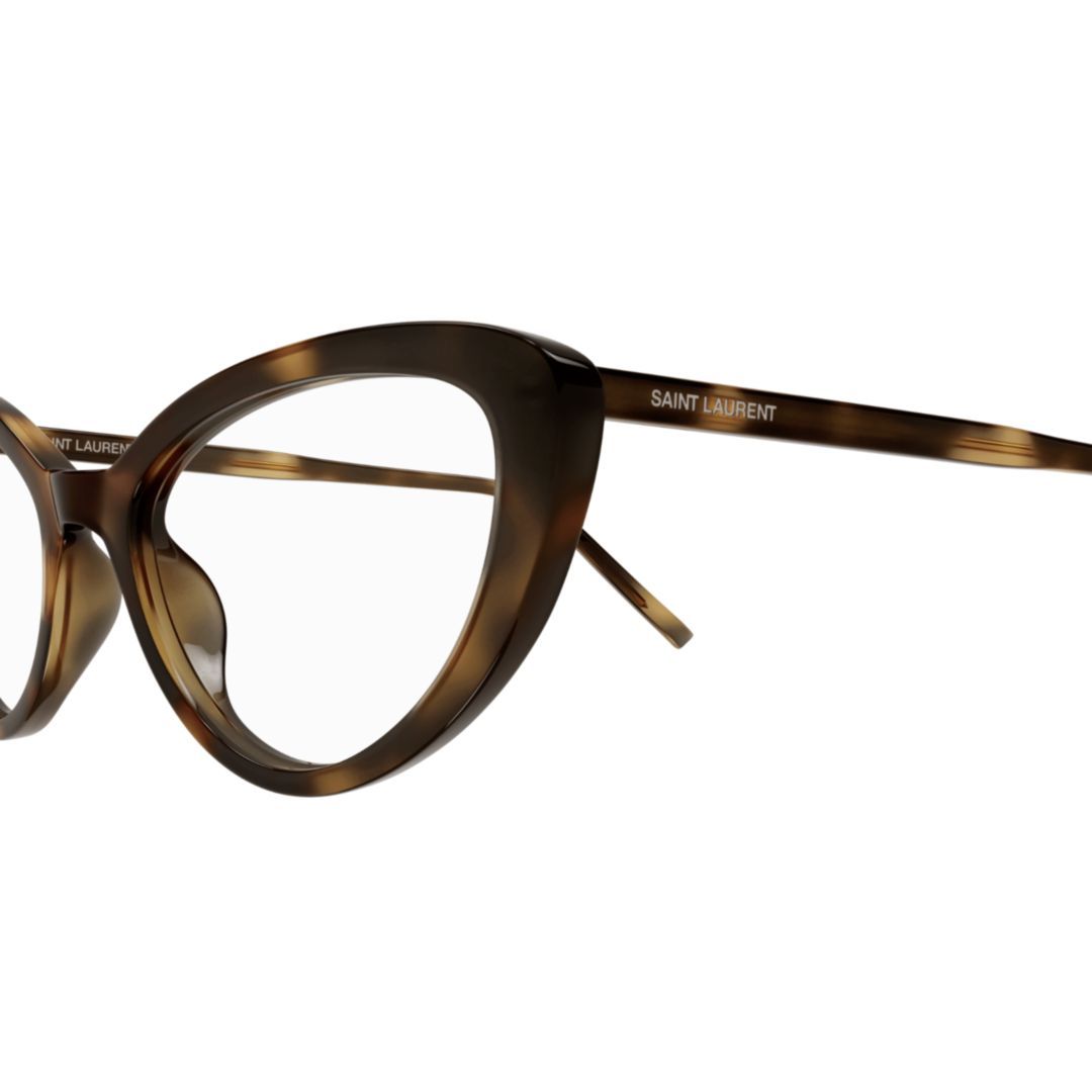 Saint Laurent Cat-eye Glasses In Brown