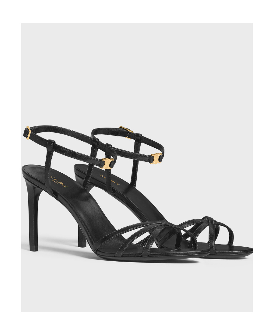 Celine Soir High-heeled Sandals In Black