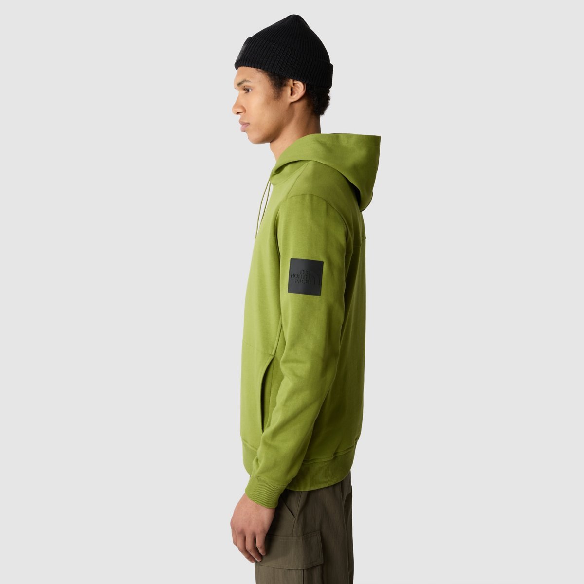 The North Face Fine Alpine Logo-print Cotton Hoodie In Green