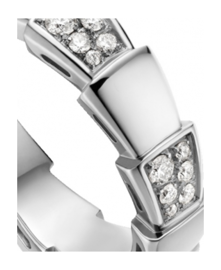 Bvlgari Serpentil Viper Ring In White