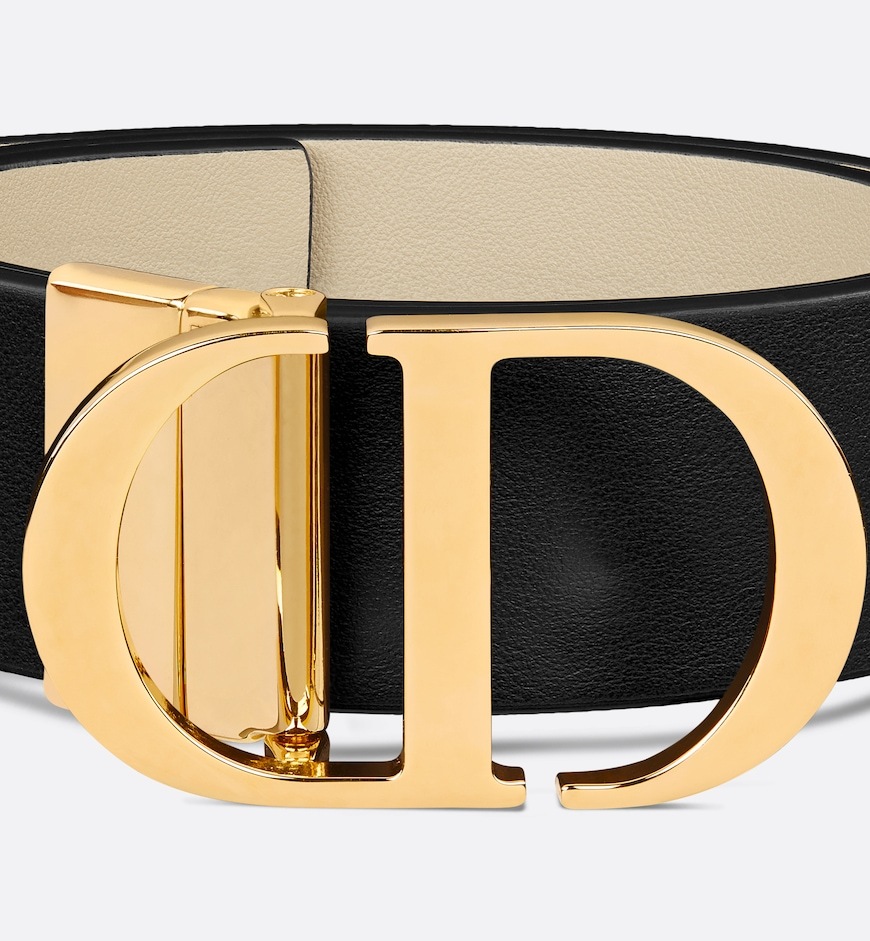 Dior 30 Montaigne Double-sided Belt In Nude
