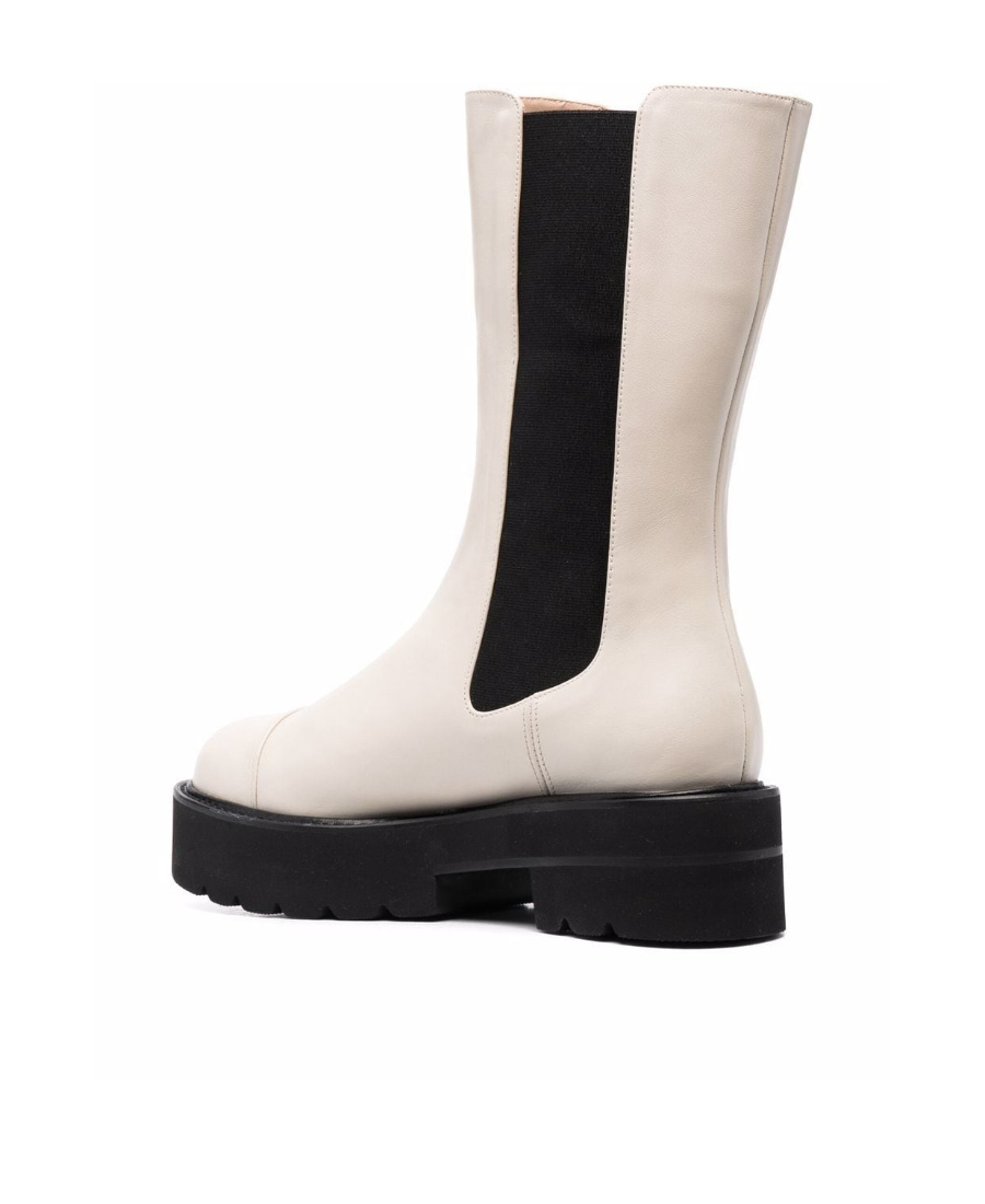 Stuart Weitzman Presley Ultralift 50mm Platform Boots In Nude