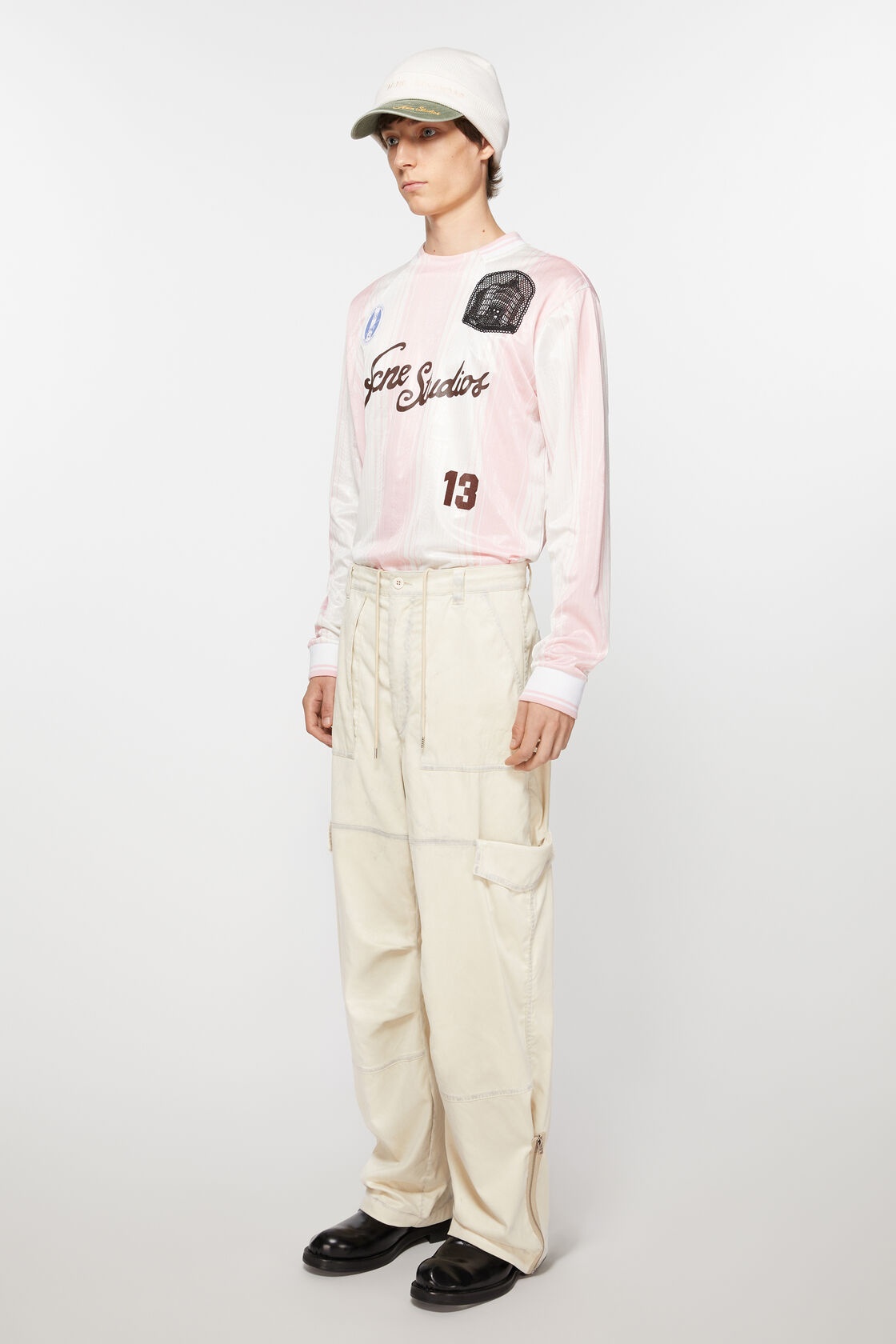 Acne Studios Loose-fit Cargo Pants In White