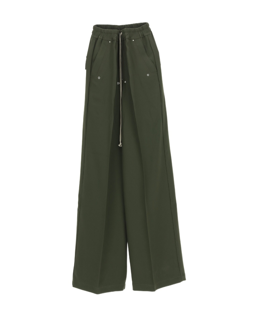 Rick Owens Elasticated Drawstring-fastening Trousers In Green