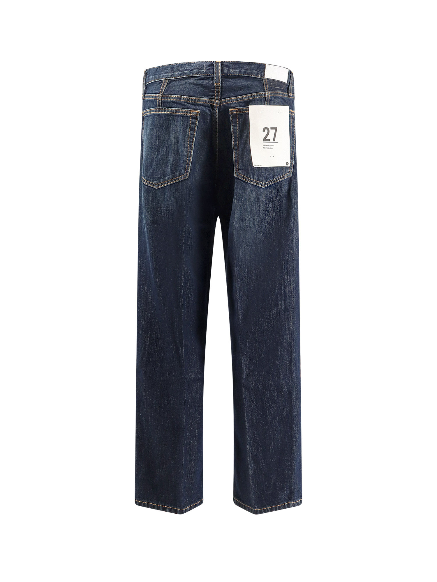 Re/done Denim Trousers With Belt Loops In Blue